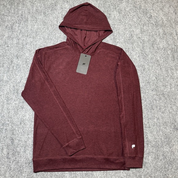 Fabletics Other - Fabletics The Cloud Jersey Hoodie Pullover Heather Burgundy Merlot Sz S NWT